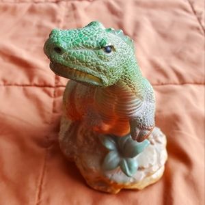 1987 T-Rex Plastic Bank from F.W. Woolworth's